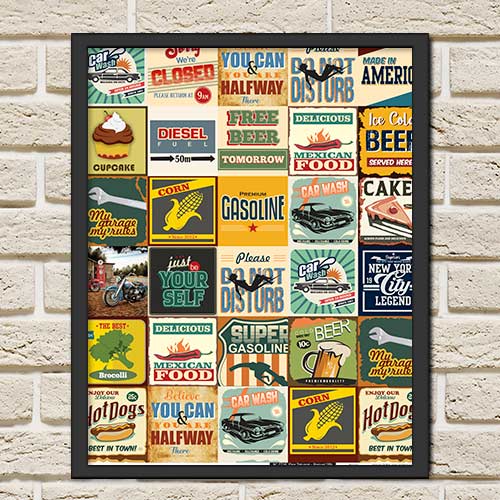Quadro Decorativo - Barbershop vintage propaganda